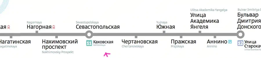 На рисунке изображена карта дороги с розовой стрелкой, указывающей на правую сторону поезда.
